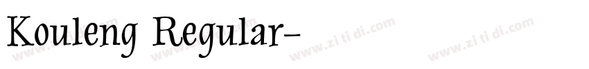 Kouleng Regular字体转换